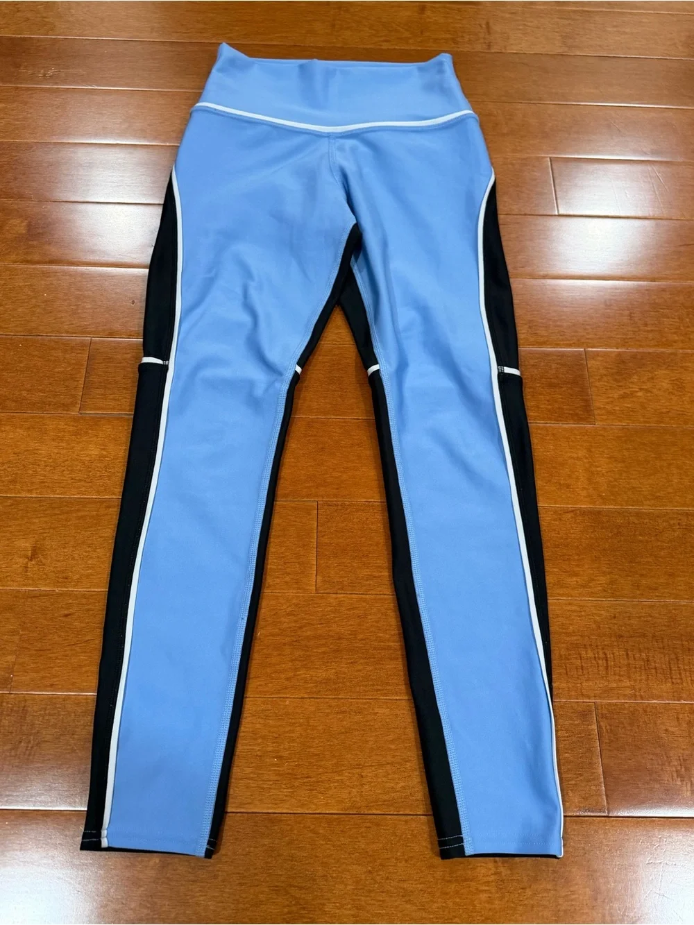 ALO Yoga Marina Blue & Black 7/8 Length High Waist Element Leggings Sz. S